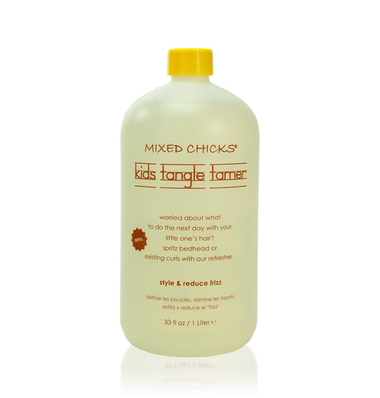 Mixed Chicks Kids Tangle Tamer - Light and Moisturizing Styling Formula for Frizz-free Curls, 33 fl.oz.