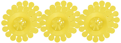Compac Sink Daisy Scented Kitchen Sink Strainer infuses & Freshens Your Sink, Must Have Kitchen Sink Accessories, Sink Drain Strainer - Catcher, Yellow, Lemon Scent, 6 Count, (3 Packs of 2)