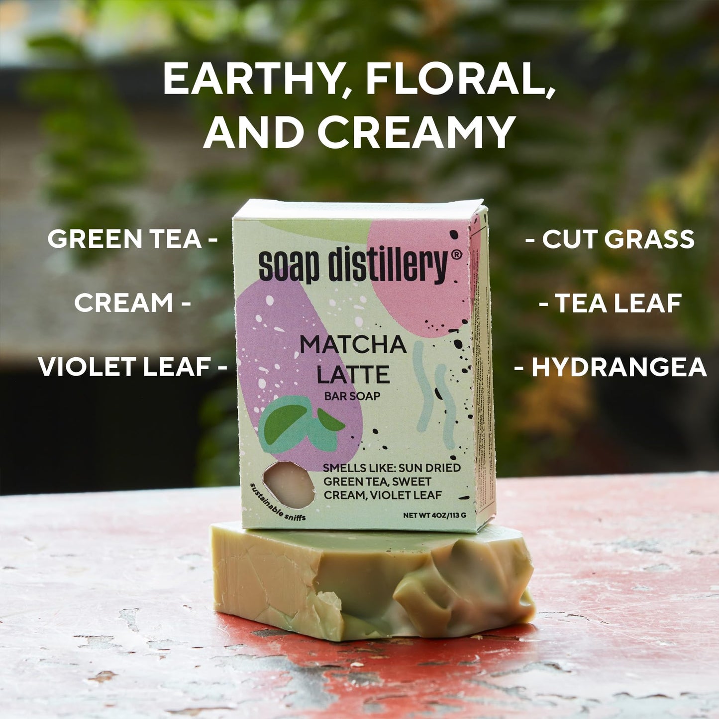 Soap Distillery Five Soap Bar Fresh Fragrance Variety Pack - Lavender, Agave, Limoncello (Lemon and Bergamot), Lemongrass Lime, Matcha Latte - Clean Fragrance