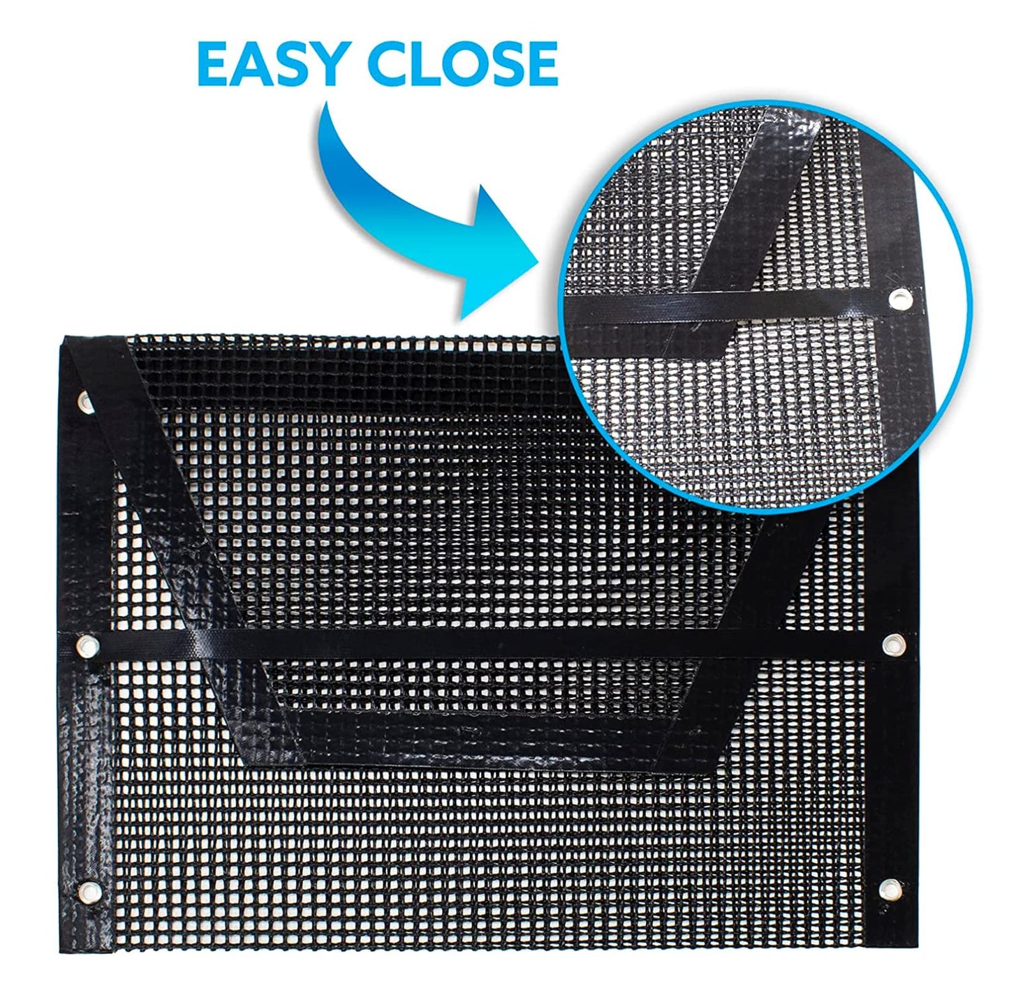 Kona Mesh Grill Bags - For Outdoor & Indoor Grills - Patented Easy Close BBQ Grilling Bags For Veggies - Reusable, Non Stick & Easy to Clean (1 Large and 1 Medium)