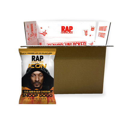Rap Snacks Featuring Hip-Hop Star Snoop Dogg Cheddar BBQ 2.5 Oz Bags Pack of 6