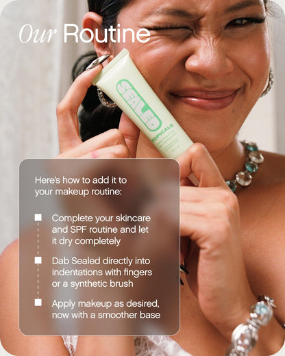 Topicals Sealed Active Scar Filling Primer for Acne Prone Skin - Good for Blemishes, Pores, Acne & Dryness - Contains Retinol and Salicylic Acid - 1 Oz