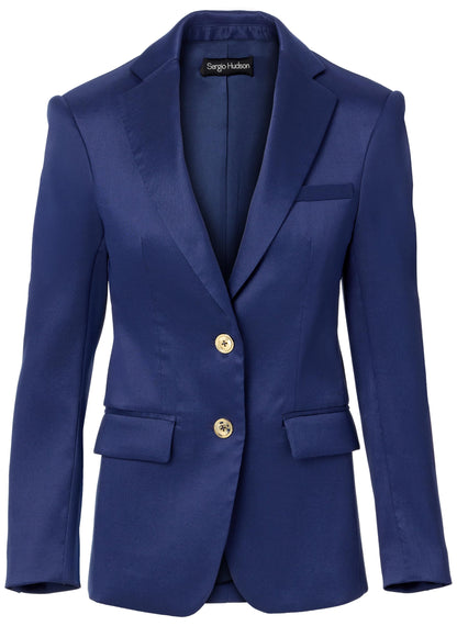 Sergio Hudson, Two Button SB Blazer, 12, Navy
