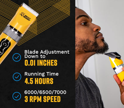 Bald Buddy Head Shavers & Hair Clipper Set | Use Wet or Dry | Electric + Cordless | Bundle for Bald & Bearded Men | The Cut Buddy