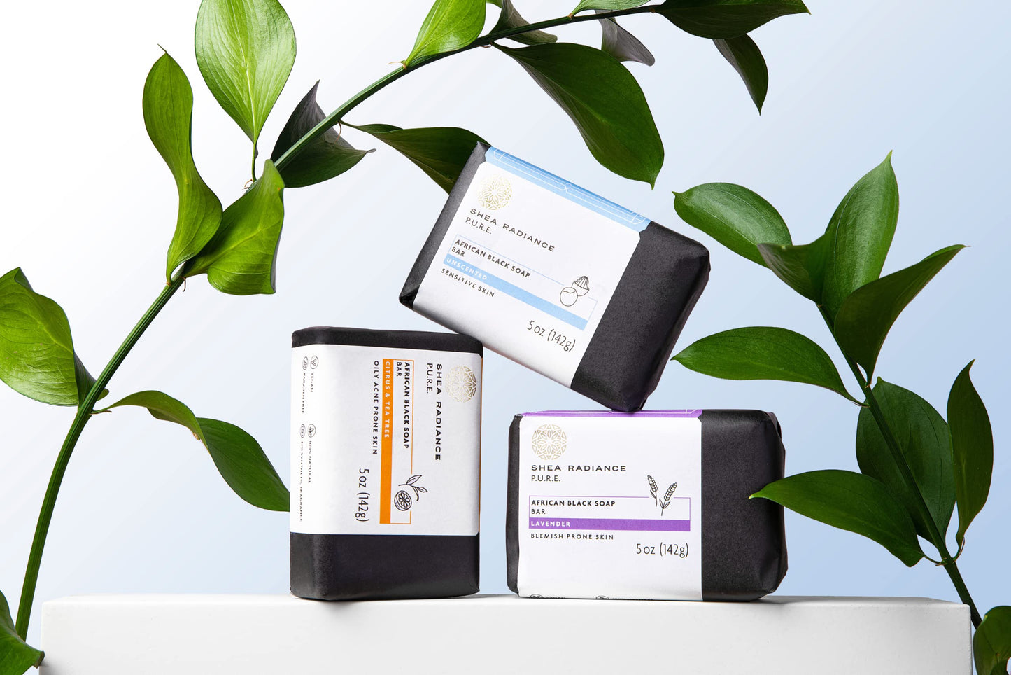 Shea Radiance African Black Soap Bar