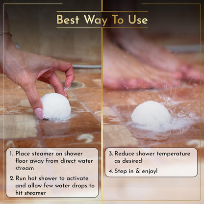 Crafts And The City Luxury Shower Steamers Aromatherapy 6 Pack Gift Set -Made in USA Essential Oil Shower Bath Bombs for Women- Best Womens Luxe Shower Fizzies Scents Vapor Pods Melts Soothers