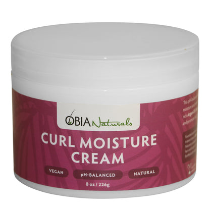OBIA Naturals Curl Moisture Cream, Light-Weight Leave-In Conditioner, 8oz