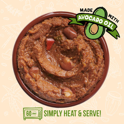 A Dozen Cousins Seasoned Refried Beans - Microwave Meals Vegan Black Beans and Pinto Beans - Non-GMO Prepared Meals Ready to Eat Made with Avocado Oil (Variety 8 Pack)