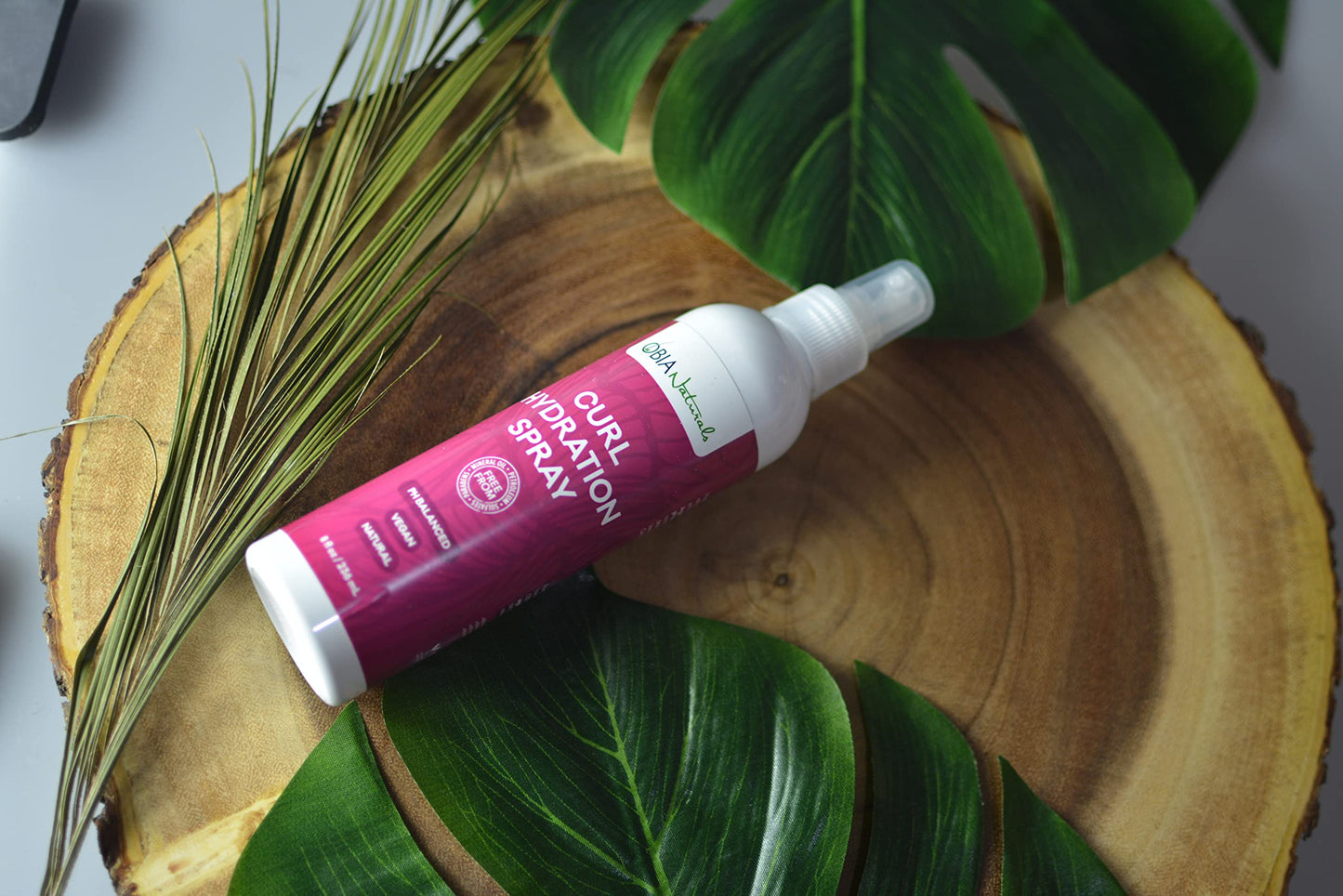 OBIA Naturals Curl Hydration Spray - Refreshing, Moisturizing, Nourishing Hydrator for Dry Hair and Curls, 8 ounce.