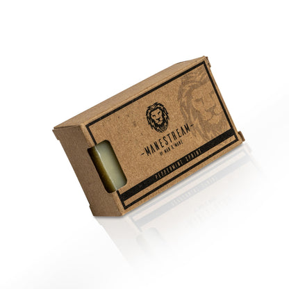 MAN & MANE Manestream Long Lasting, Mild Scented Peppermint Tea Tree 2-in-1 Skin and Shampoo Bar CocoaButter, AloeVera, Jojoba, Bran and Essential Oils, Natural Handmade