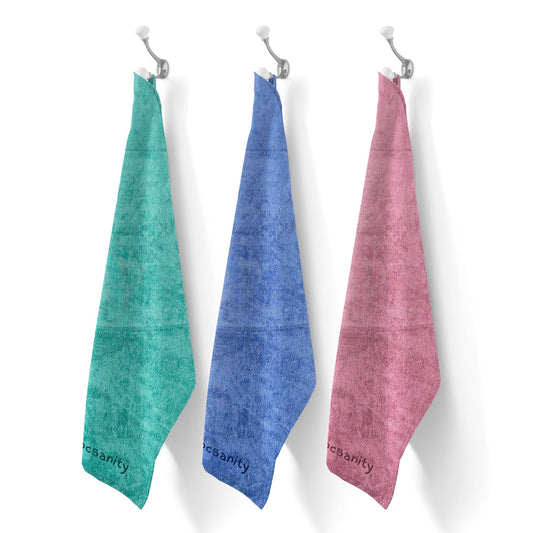 Locsanity Hair Towel Set, 3 Pack, for Dreadlocks, Locs, Sisterlocks and Natural Hair