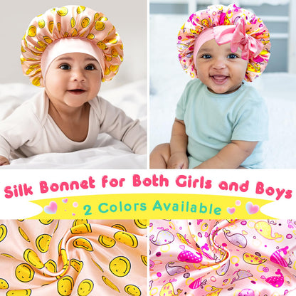 BONNET QUEEN Silk Bonnet for Sleeping Women Satin Bonnet Hair Bonnet Night Sleep Cap Scarf Wrap for Curly Hair with Tie Band