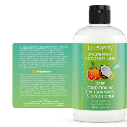 Locsanity Grapefruit Coconut & Lime Moisturizing and Nourishing Shampoo