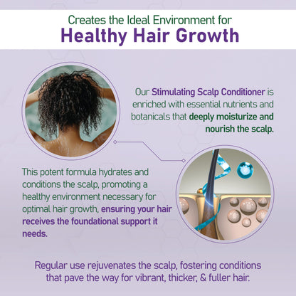 NouriTress Stimulating Scalp Conditioner - Deep Conditioner for Dry Scalp Treatment, Promotes Hair Growth, Nourishes & Strengthens Hair with Peppermint & Argan Oil, Reduces Split Ends & Breakage - 8oz