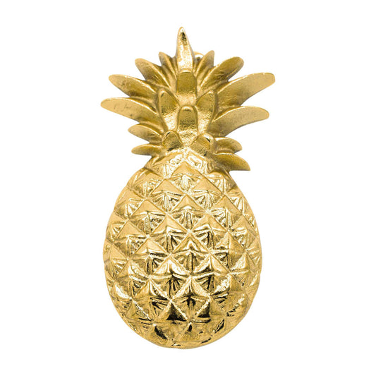 Star Rose Accents Pineapple Door Knocker; That is Beautifully Constructed in a Premium Size 8” x 4”. This Lightweight Door Knocker Weighs only 11 Ounces and Boasts a Vibrant Shiny Gold Color.