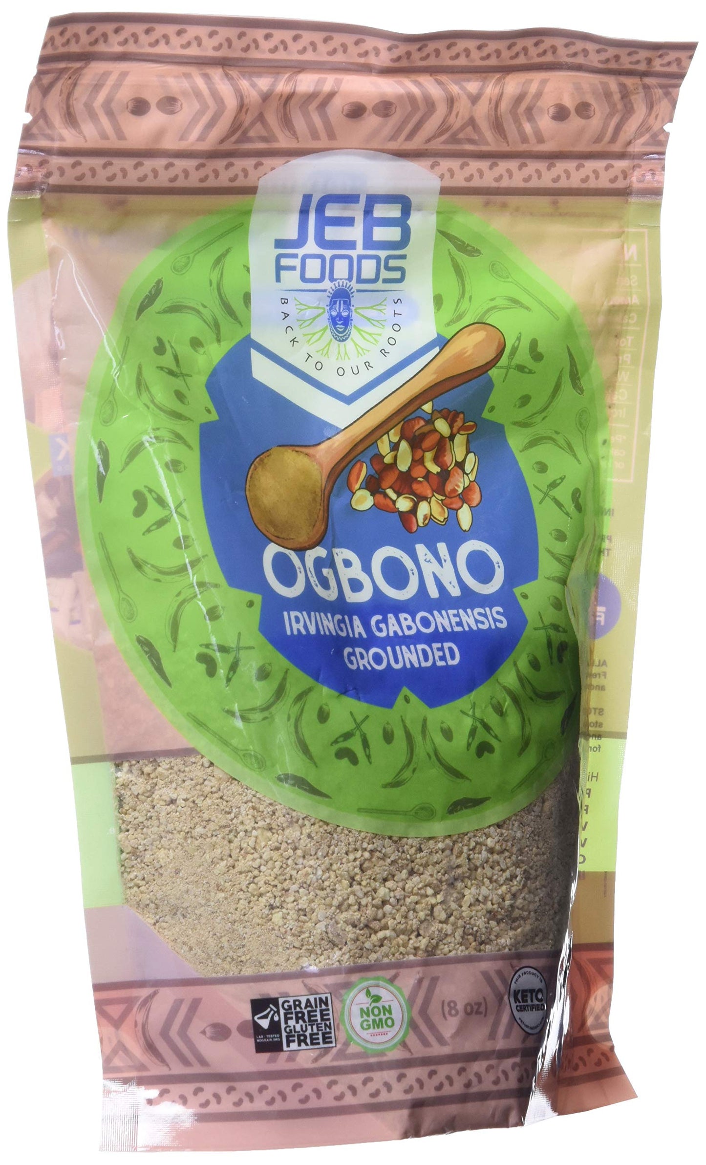 Africa Bush Mango Seed (Gounded)Irvingia gabonensis, also known as Ogbono in west africa Non-GMO & Gluten-Free 8oz