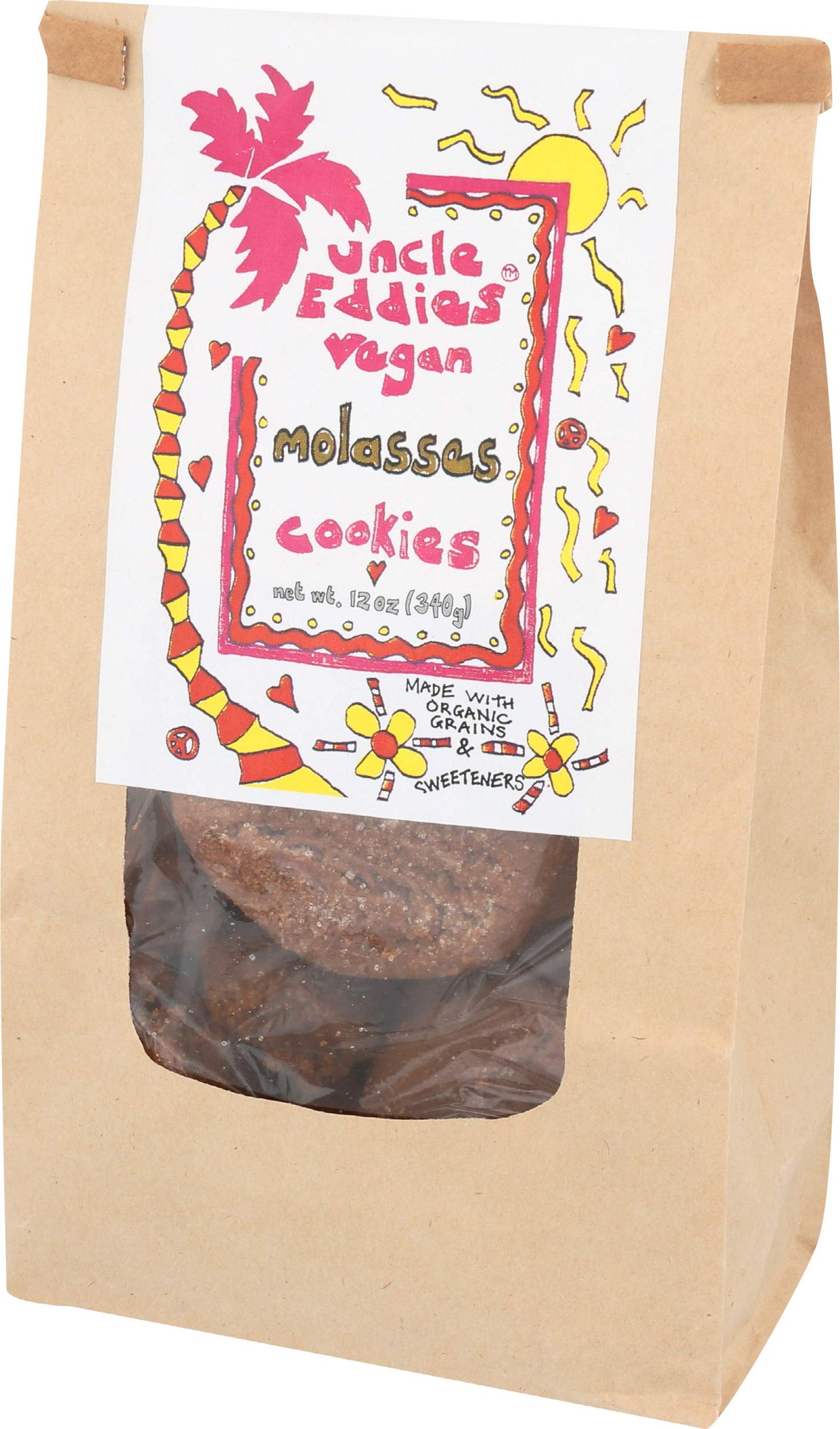 Uncle Eddie's Vegan, Organic Molasses Cookie, 12 oz