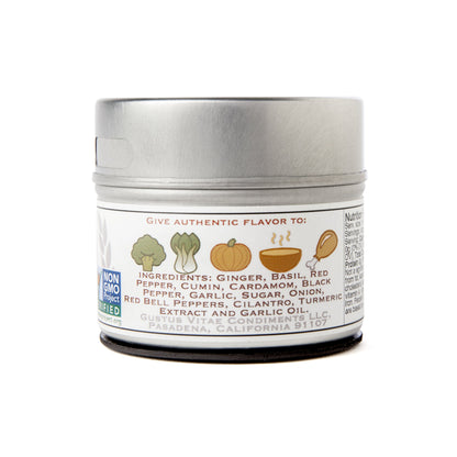 Taste of Thailand Seasoning | Non GMO Verified | Magnetic Tin | Spice Blend | 1.4oz | Crafted in Small Batches by Gustus Vitae | #28