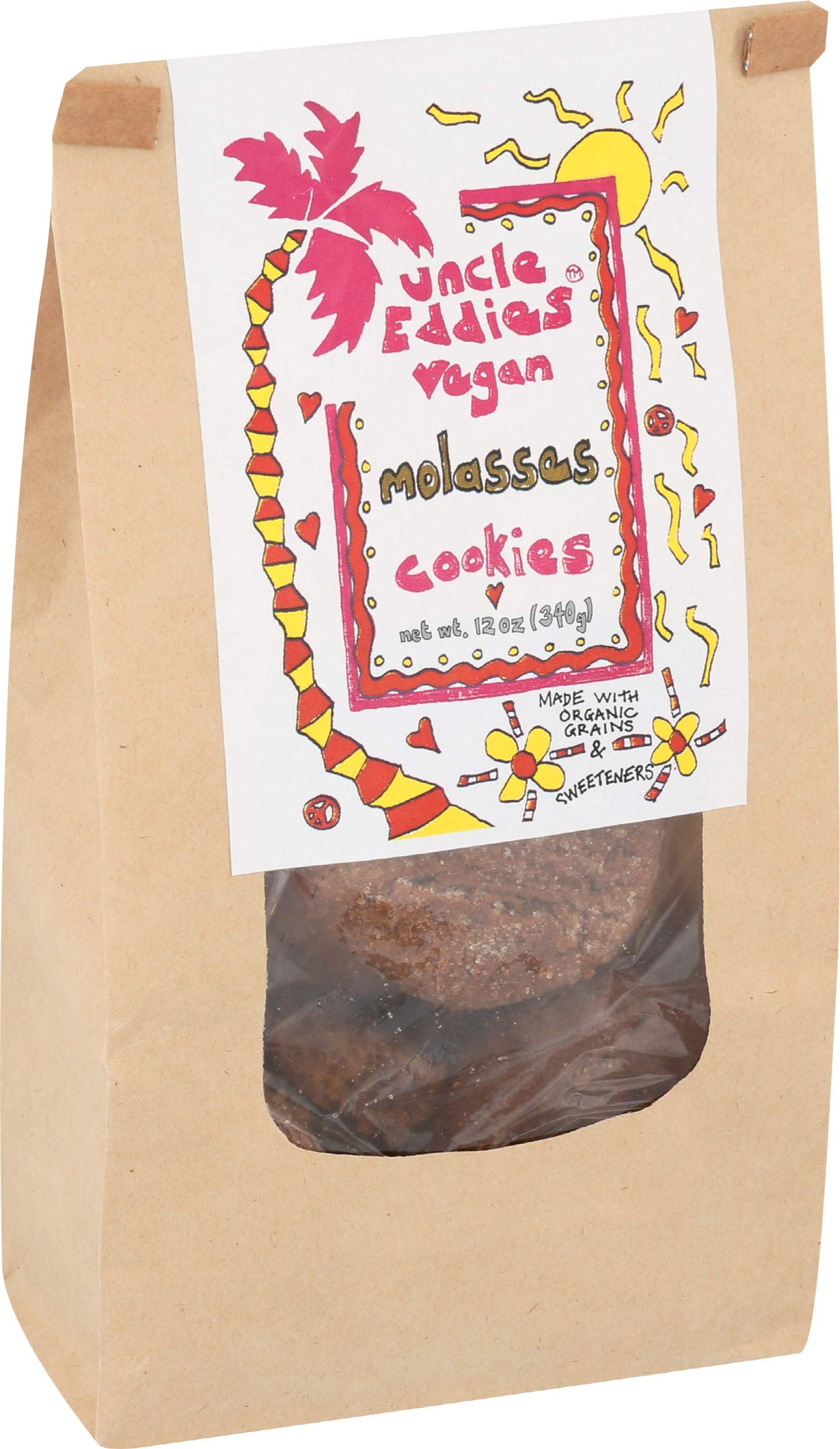 Uncle Eddie's Vegan, Organic Molasses Cookie, 12 oz
