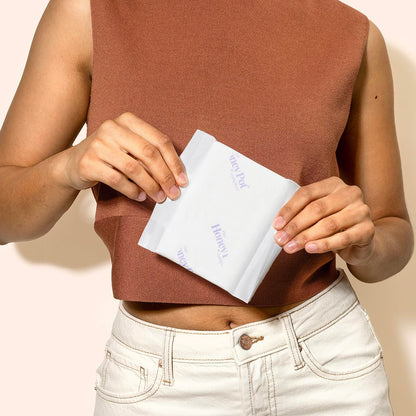 The Honey Pot Company - Herbal Pads for Women - Overnight & Heavy Flow Overnight Bundle - Infused w/Essential Oils for Cooling Effect & Cotton Cover- Sanitary Pads - Feminine Care - FSA Eligible