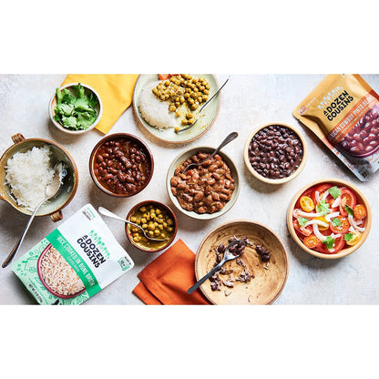 A Dozen Cousins Seasoned Pinto Beans, Vegan and Non-GMO Meals Ready to Eat Made with Avocado Oil (Mexican Pinto Beans, 8-Pack)