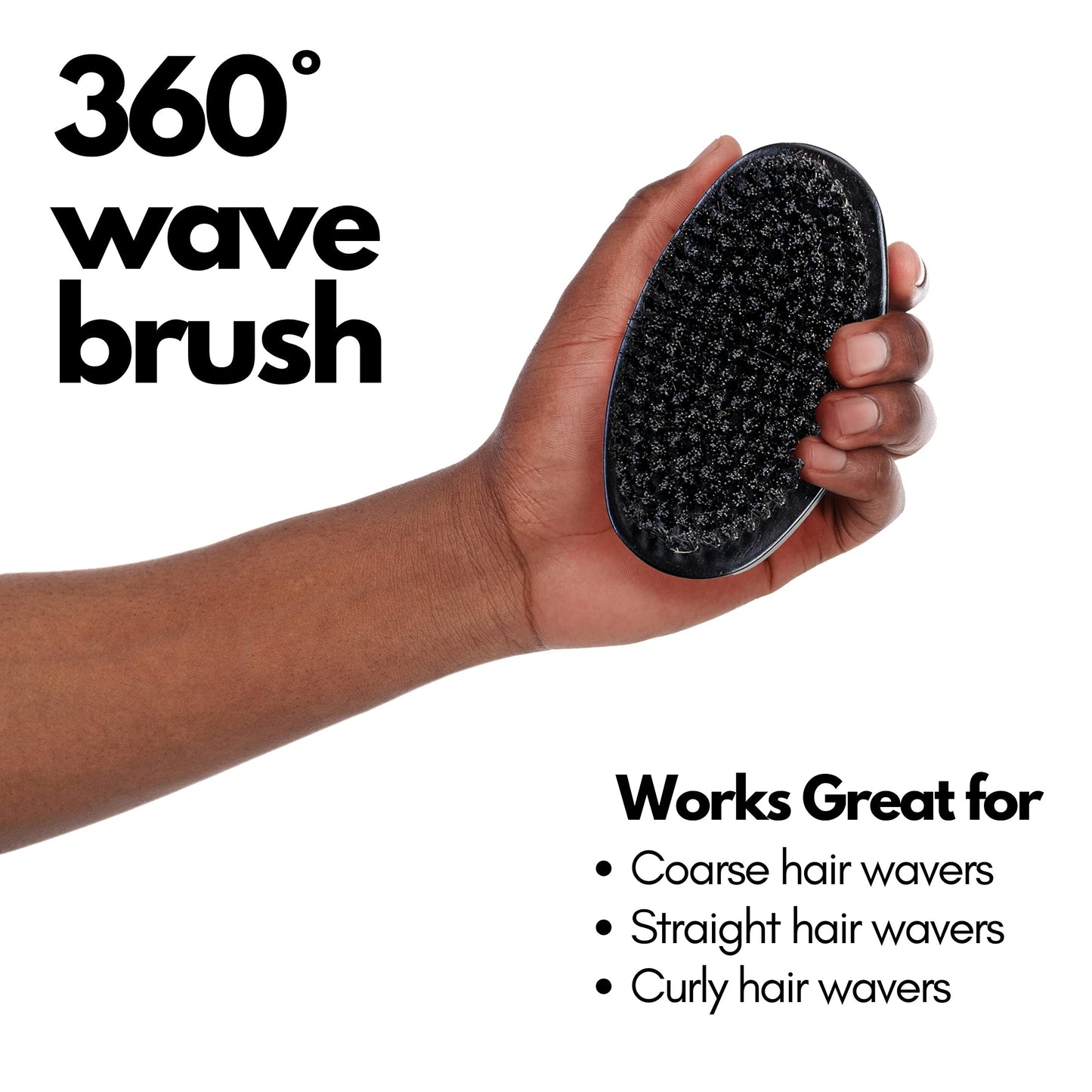 OCEAN VIEW DEEP WAVES POMADE Medium Bristle Wave Brush + 360 Wave Grease