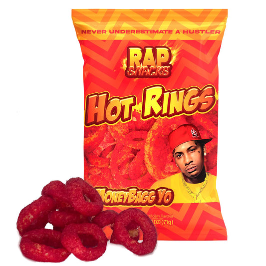 Rap Snacks Moneybagg Yo Hot Rings 2.5 Oz Bags - Pack of 6