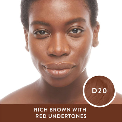 Mented Cosmetics Foundation Stick & Better Setter Setting Spray Bundle - D20 Rich Brown with Red Undertones