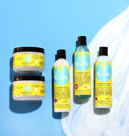 Curls Blueberry Bliss Control Jelly - 8 oz, Define & Defrizz, Wash and Go's, Twist Outs & Braid Outs, for Wavy, Curly, and Coily Hair Types