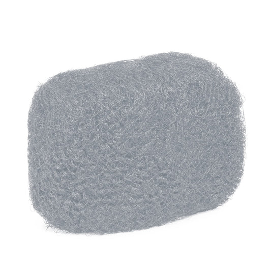 Locsanity Afro Kinky 100% Bulk Natural Human Hair - Braiding Hair for Dreadlocks, Loc Repair, Dreadlock Extensions, Twists, Braids - 8 Inches Long, 1 Oz - 100% Grey