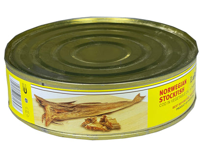 Canned Norwegian Stockfish Cod with Sunflower Oil