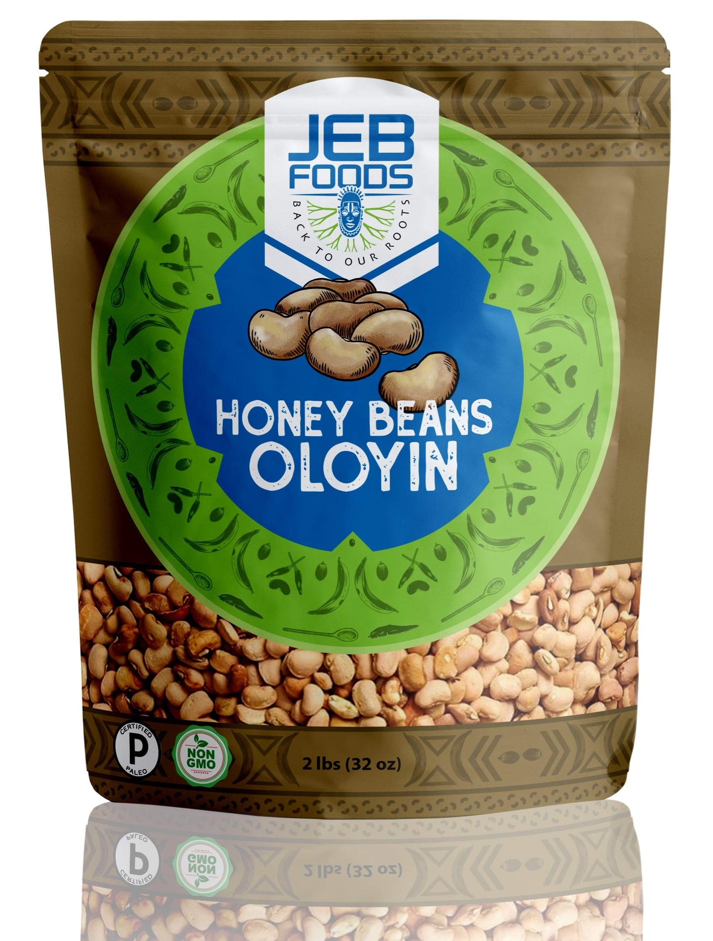 JEB FOODS 4lbs Nigeria Sweet Oloyin Honey Beans - Ewa Oloyin From Nigeria