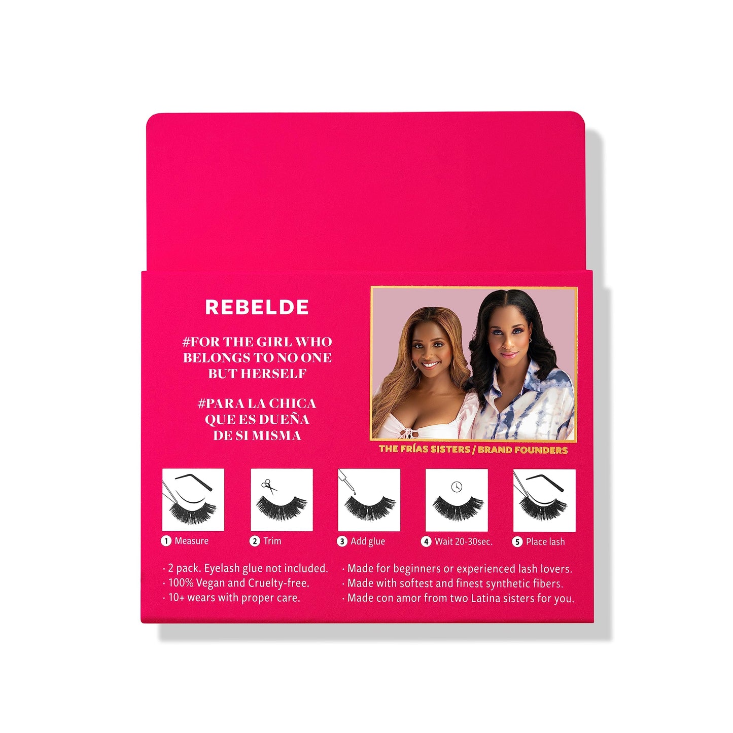 LUNA MAGIC Rebelde Faux Mink Wispy Lashes, Reusable, 3 Pack