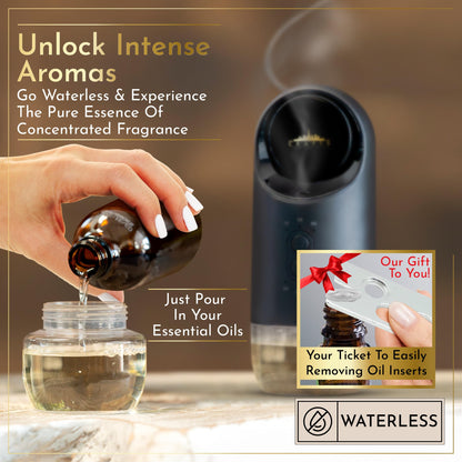 Wireless Waterless Essential Oil Plug in Wall Diffuser for Outlet, Crafts And The City- Cordless Luxury Scent Collection w/No Water for Home, Rooms, Hotel, Travel – Electric Cold Air Mist Nebulizer