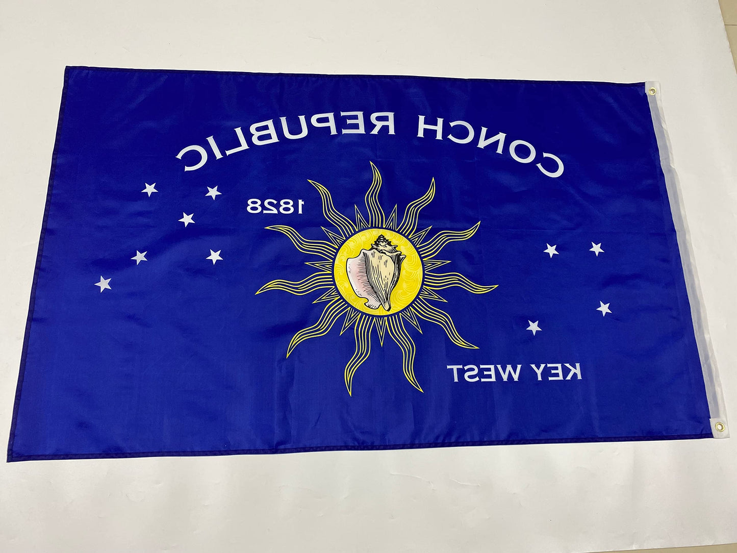 Key West Conch Republic Florida Keys Secession Independence 1982 1828 Flag Banner 3x5 3ft x 5ft 100% Polyester