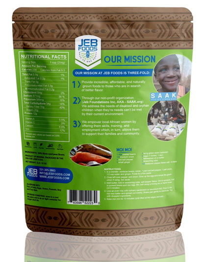 JEB FOODS Peeled Beans – Nigerian Akara & Moi Moi, gluten-free, non-GMO, Nut-free, 100% naturally grown.4lbs Bag