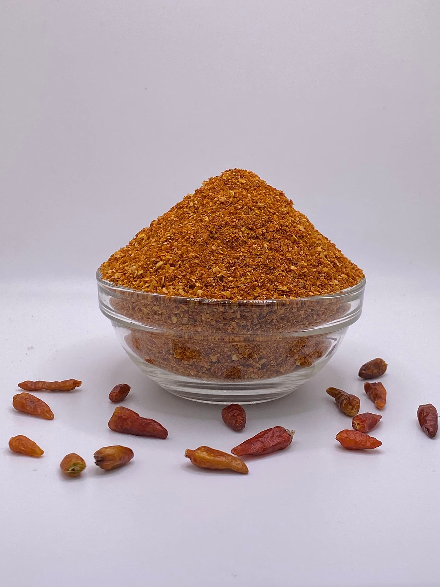 Dried African Bird's Eye Red Spicy Hot Chili Pepper Powder.100% Natural. For soups|Marinates|BBQ,