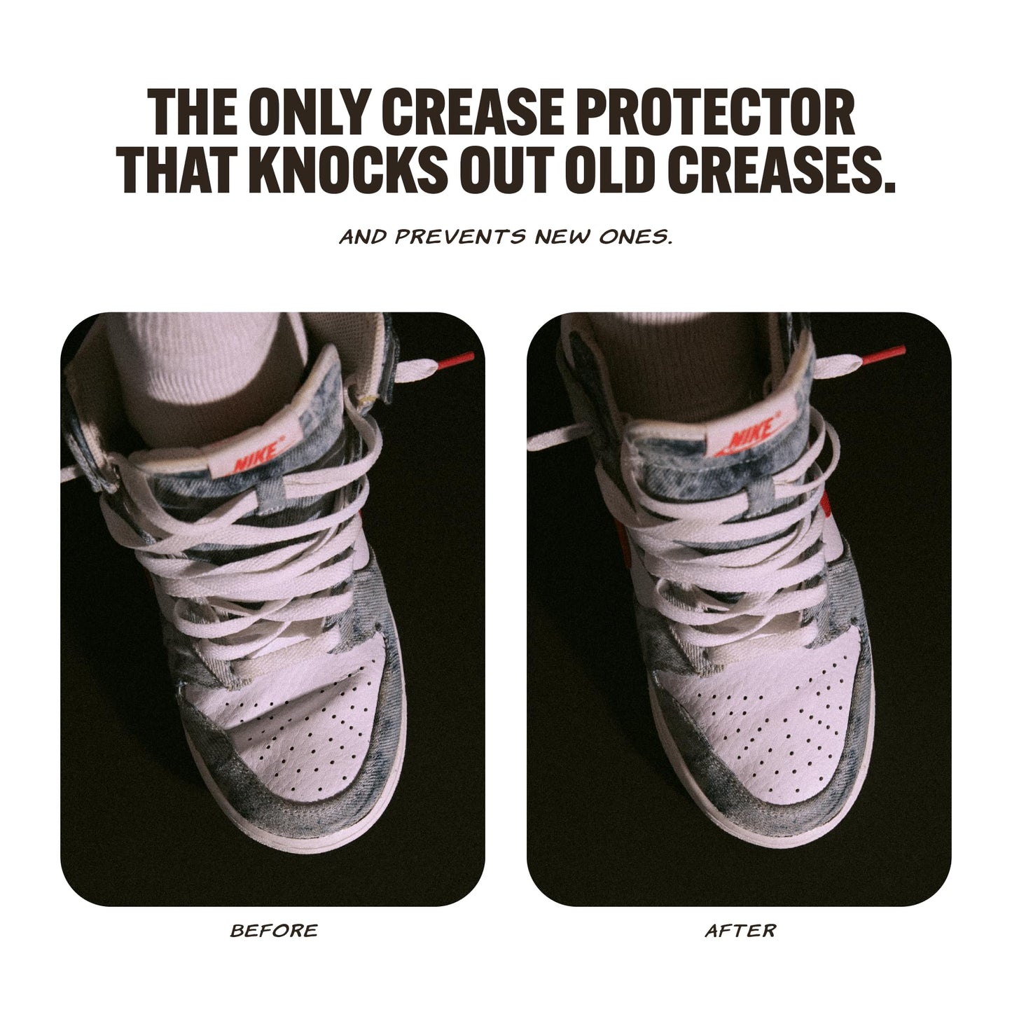 Crease Beast Memory Foam Shoe Crease Protector - Stops Creases in New & Old Shoes - for Jordan’s, Dunks, Air Force for Men’s Sizes 8-12.5 & Women's Sizes 9-11 - Super Slim