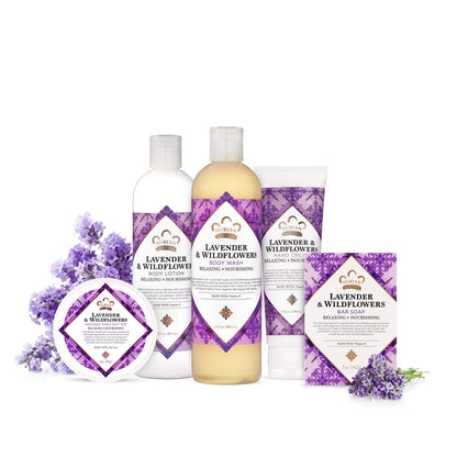 Nubian Heritage Liquid Hand Soap for Dry Hands Lavender and Wildflowers Cruelty-Free Skin Care 12.3 oz, 2090611