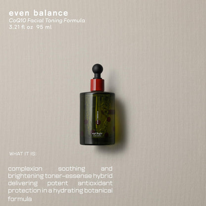 epi.logic Even Balance | CoQ10 Facial Toning Formula 95 ml / 3.21 fl oz