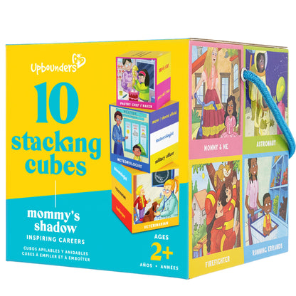 Upbounders Inspiring Careers Nesting and Stacking Blocks Sorting Toy for Toddlers | Features Modern Moms | Multicultural Educational, Ages 2-4 (Mom’s Choice Award Winner)