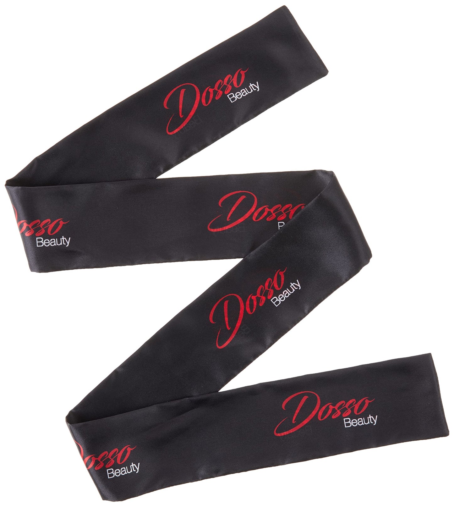 Dosso Beauty Satin Edge Scarf, 22" X 3", Black, Satin, For All Hair Types, Gentle On Hair And Skin, Laying Baby Hairs, Melting Lace, Sleek Look, No Slip Design, Lightweight