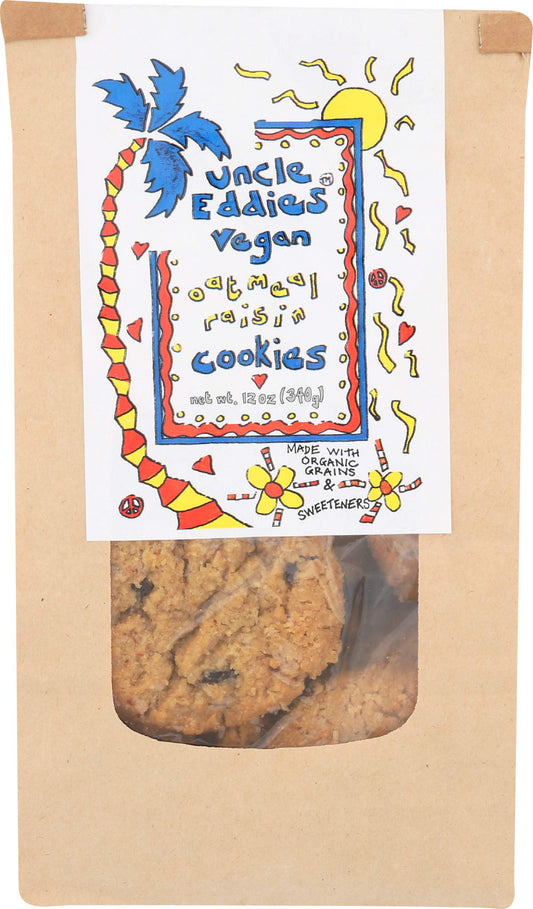 Uncle Eddies Cookies, Cookies Oatmeal Raisin, 12 Ounce