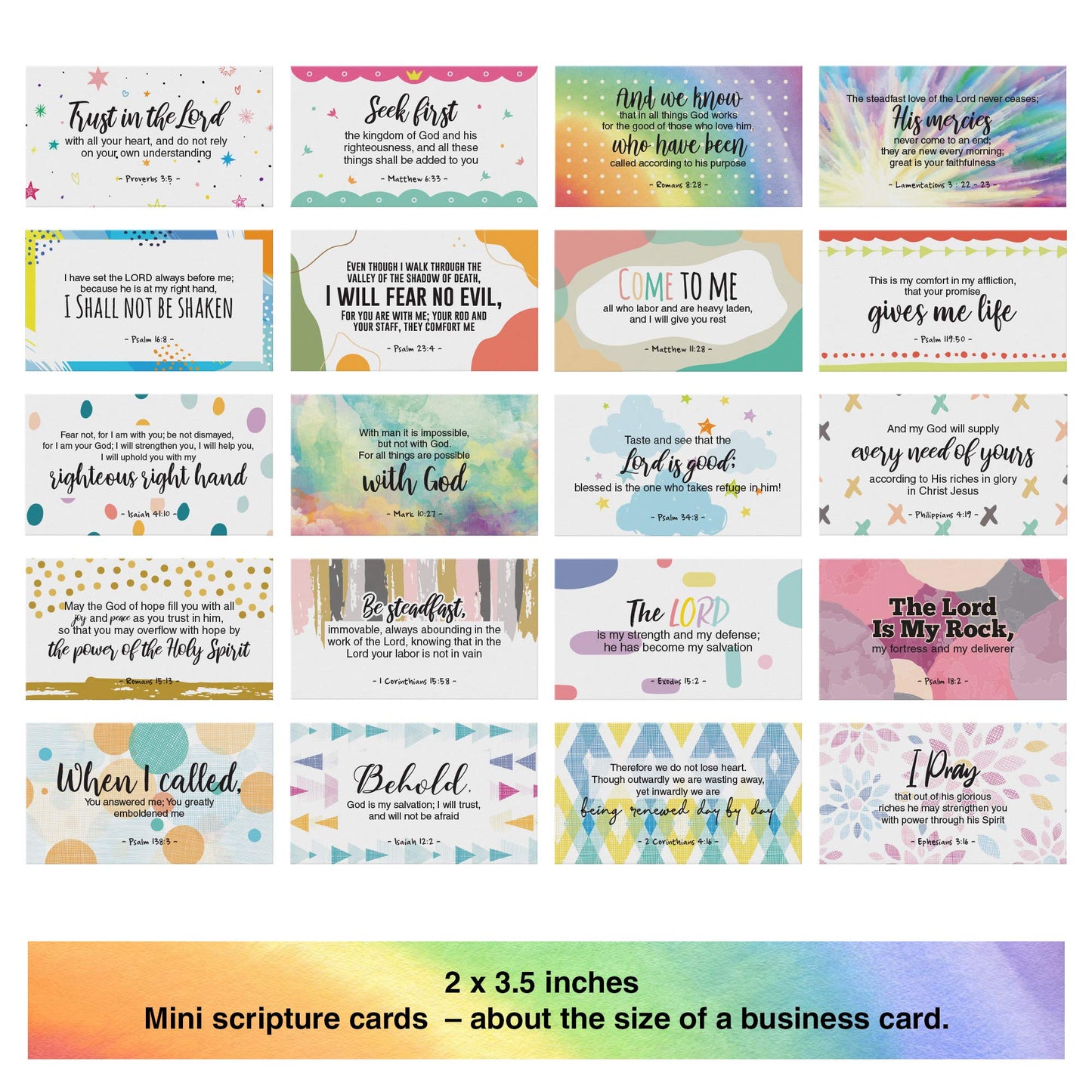 Dessie Prayer Cards - 63 Mini Scripture Cards with Assorted Bible Verses. Perfect for Women's Bible Studies, Daily Devotional for Women and Inspirational Christian Gift for Women