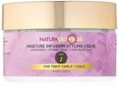 NATURALICIOUS Moisture Infusion Styling Creme (Kinky/Coily Edition)