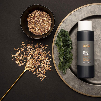 Scotch Porter Curls & Waves Shampoo for Men | Gentle Hydrating Wash Promotes Softness, Shine & Scalp Health | Free of Parabens, Sulfates & Silicones | Vegan | 13oz