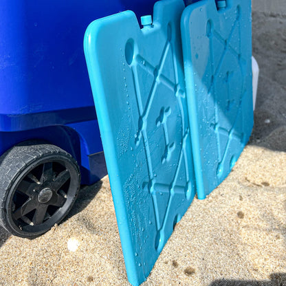 Kona Large Ice Packs for Coolers - Slim Space Saving Design - 25 Minute Freeze Time (4)
