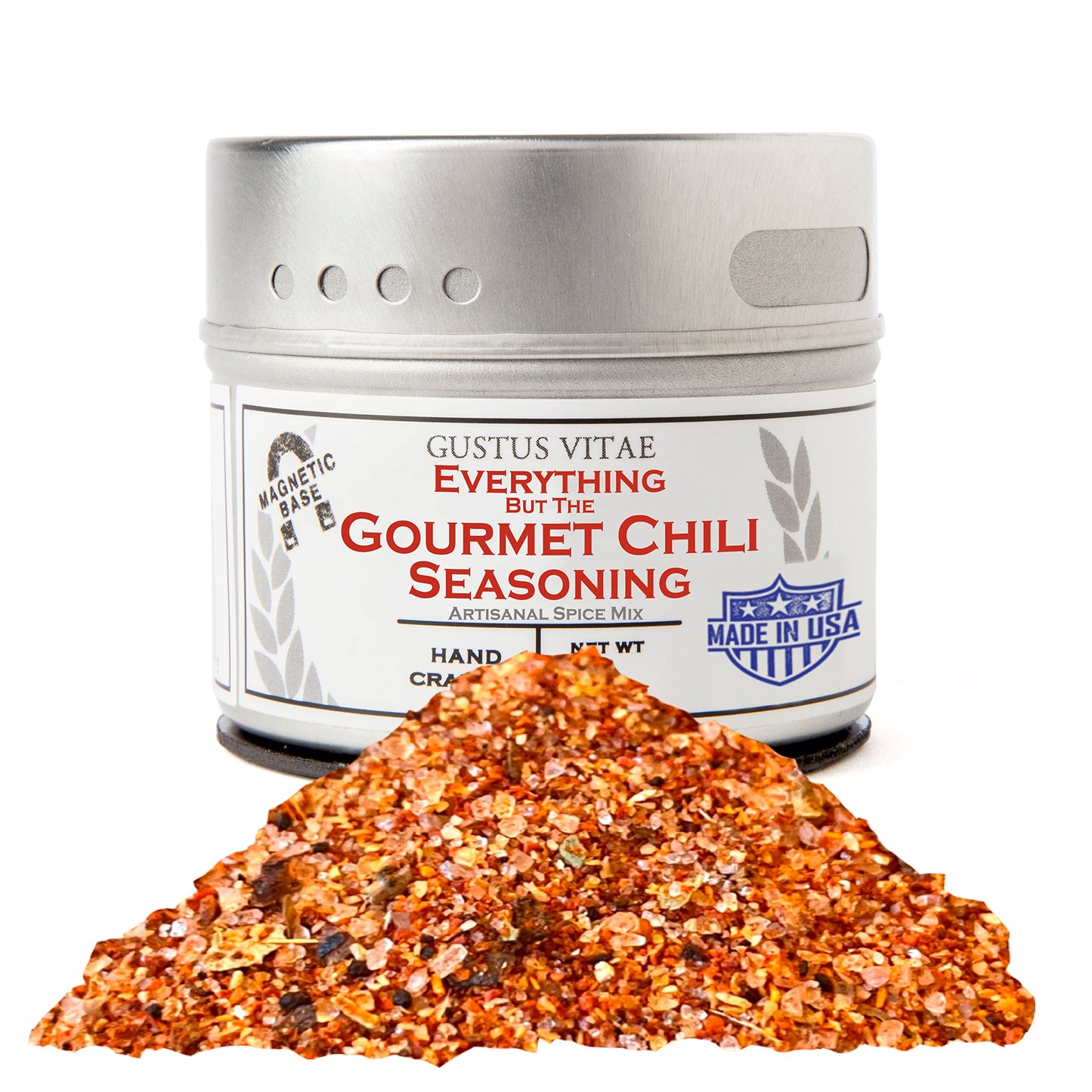 Everything But The Gourmet Chili Mix - Gourmet Spice Mix - All Natural Blend - Non GMO - Handcrafted - Small Batch - Artisanal - Made in USA - Gustus Vitae - #91