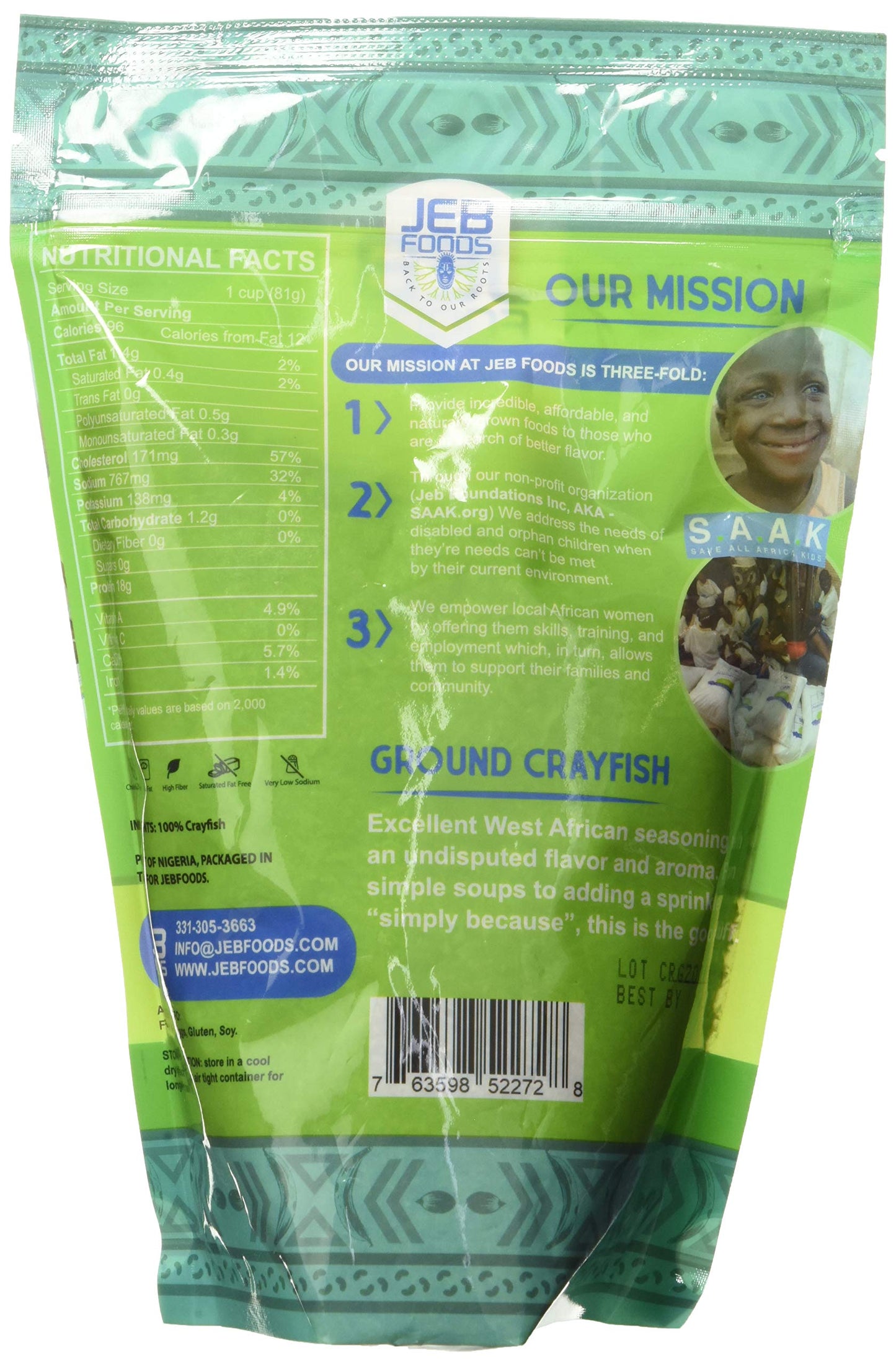 Crayfish - 8oz Dried Grinded Baby Shrim