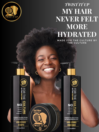 Twist It Up Hair Conditioner with 20 Natural Ingredients, Sulfate Free Conditioner for Curly or Afro-textured Hair, 13.5 Fl Oz